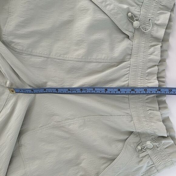 Athleta Trekkie High Rise Parachute Pants Womens Size 10 Cream Wide Leg Outdoors - Picture 9 of 12